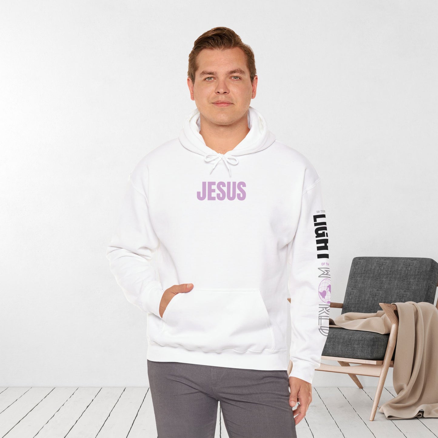 Follow Jesus Hoodie - Jesus is the Light of the World Hoodie - John 8:12 Hoodie