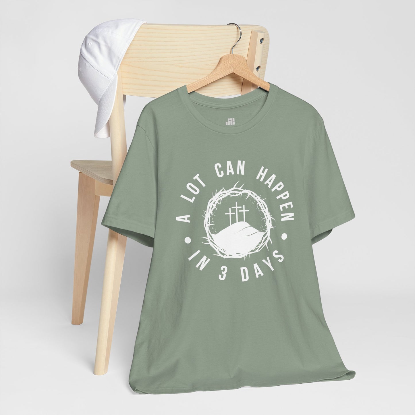 A Lot Can Happen in Three Days Christian Soft Cotton Tee - Easter Shirt