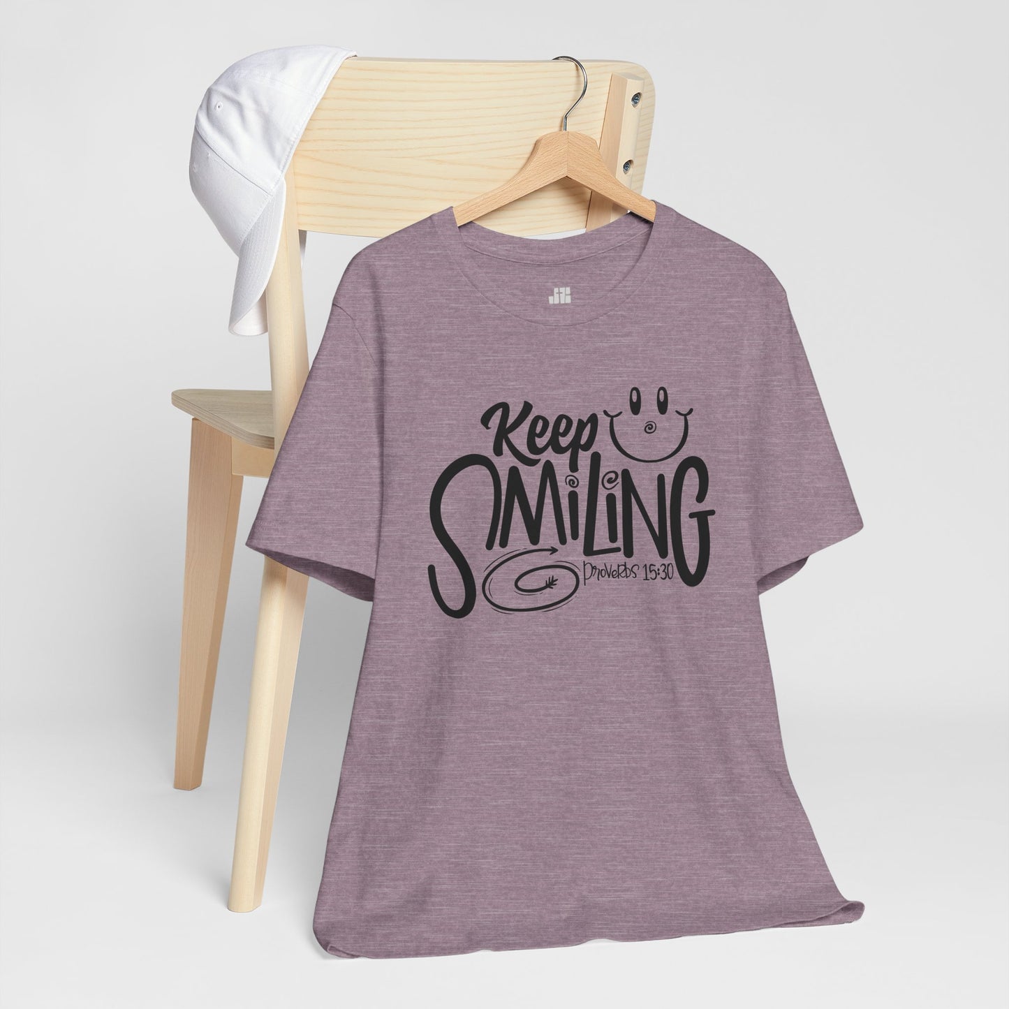 Keep Smiling Soft Cotton Tee - Bible Verse Christian Tee