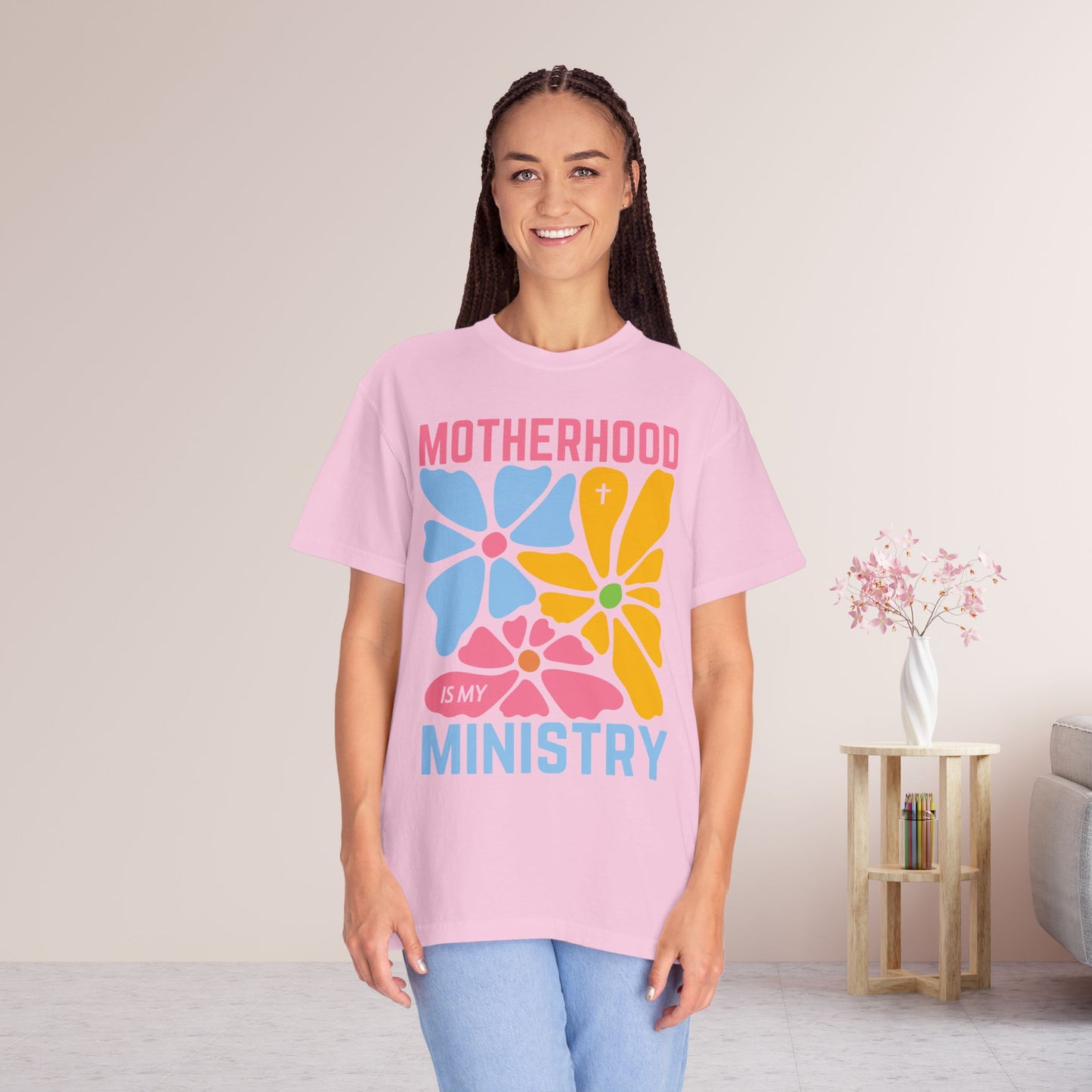 Motherhood is My Ministry Comfort Colors T-shirt