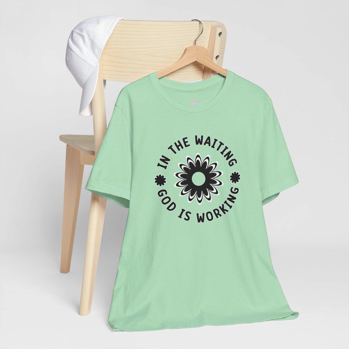 In the Waiting God is Working Soft Cotton Tee - Christian Shirt