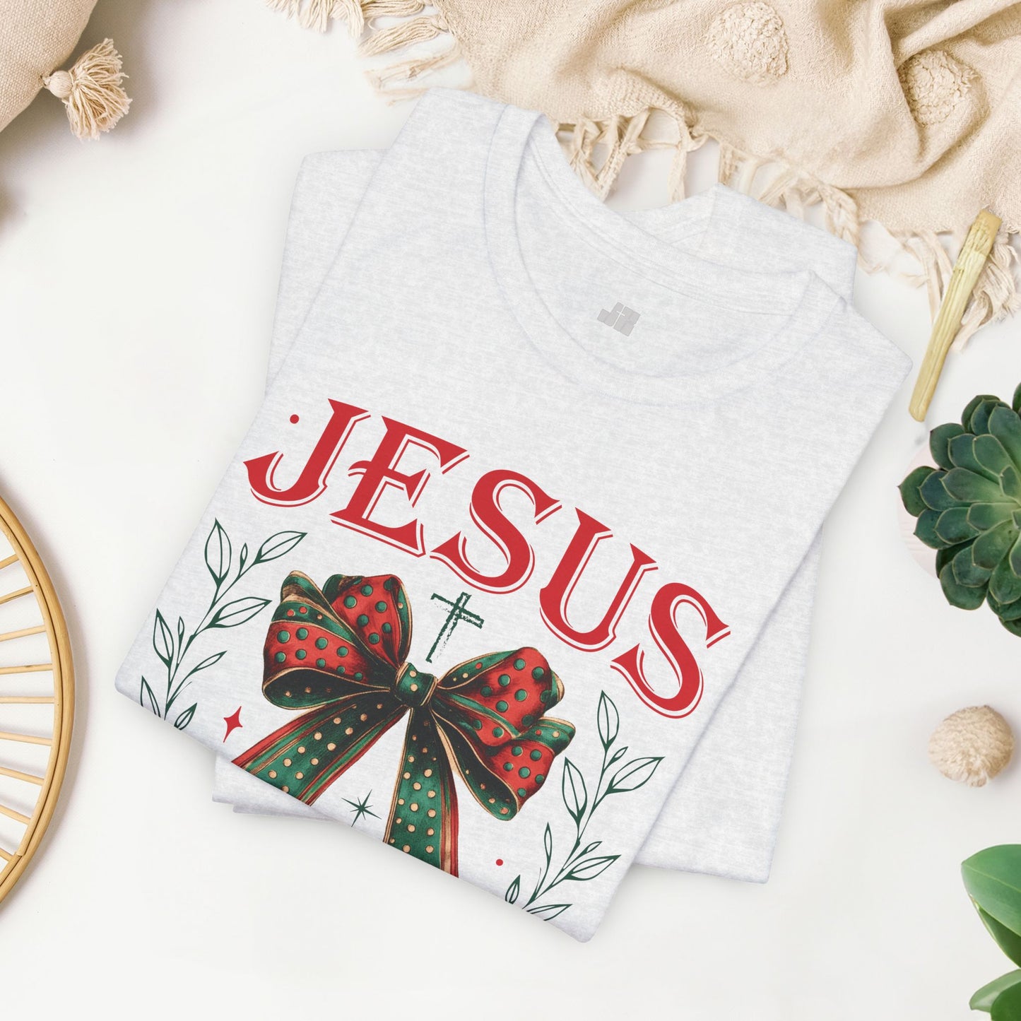 Jesus Is The Reason For The Season Soft Cotton Tee - Christian Christmas Shirt