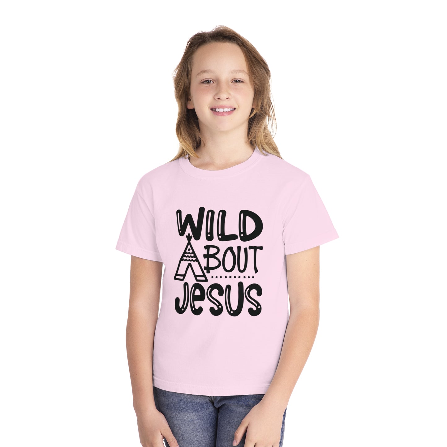 Wild About Jesus Comfort Colors Youth Christian T-shirt