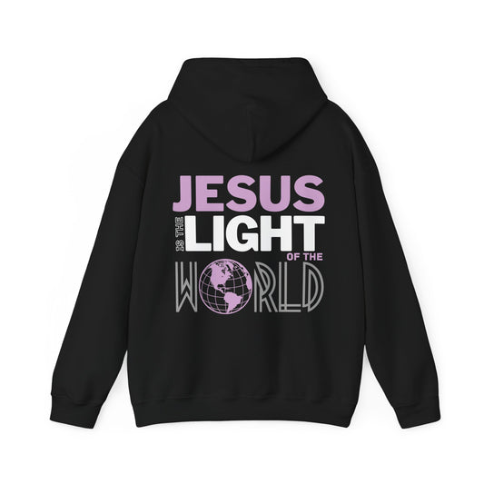 Jesus is the Light of the World Hoodie - John 8:12 Bible Verse Christian Hoodie