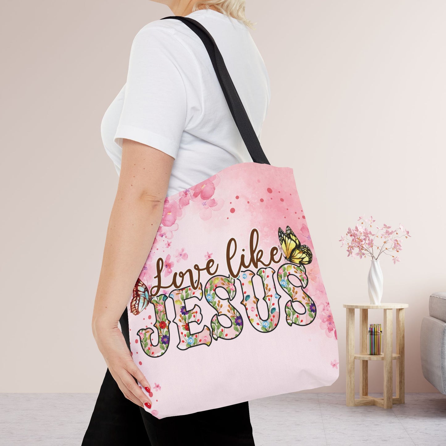 Love Like Jesus Tote Bag - Christian Tote Bag