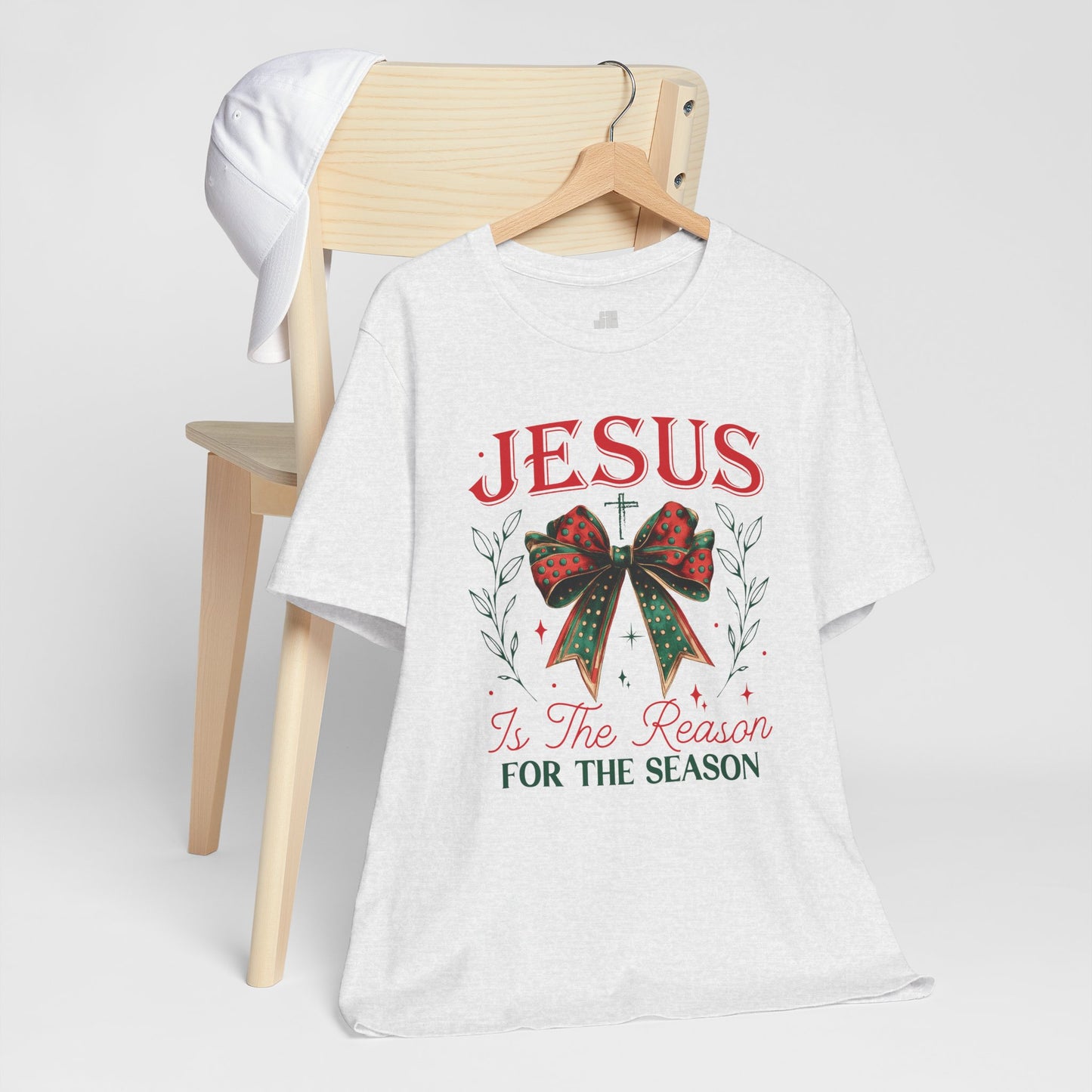 Jesus Is The Reason For The Season Soft Cotton Tee - Christian Christmas Shirt