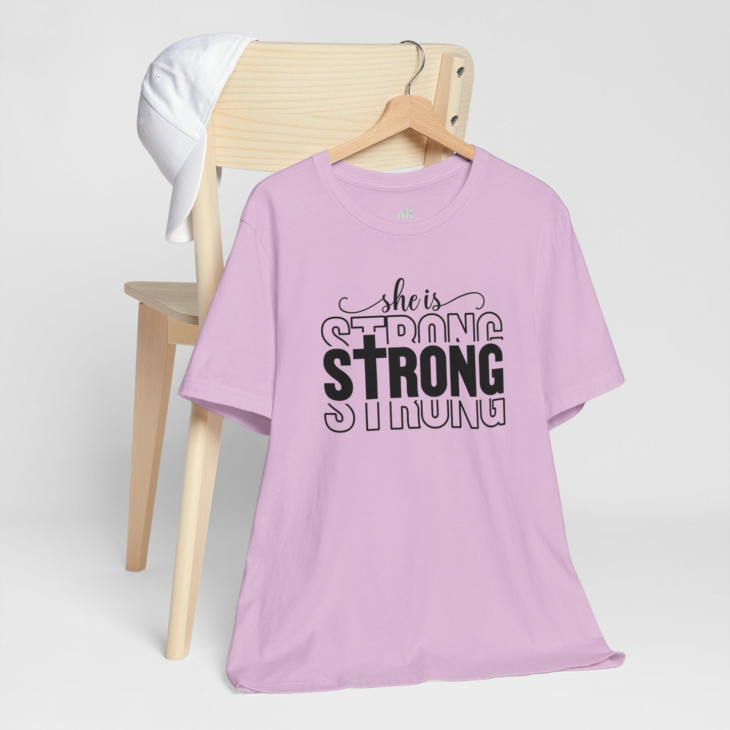 She is Strong Christian Soft Cotton Tee