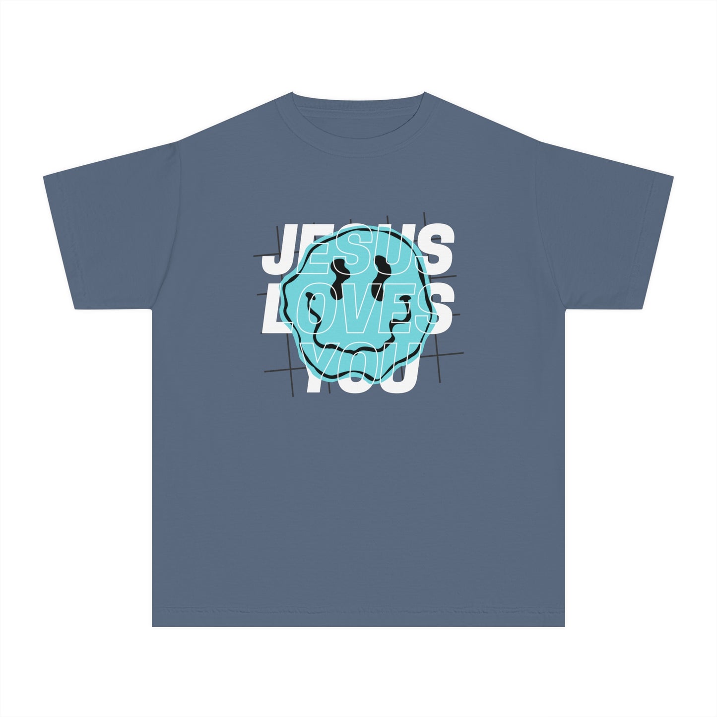 Jesus Loves You Comfort Colors Youth Christian Shirt