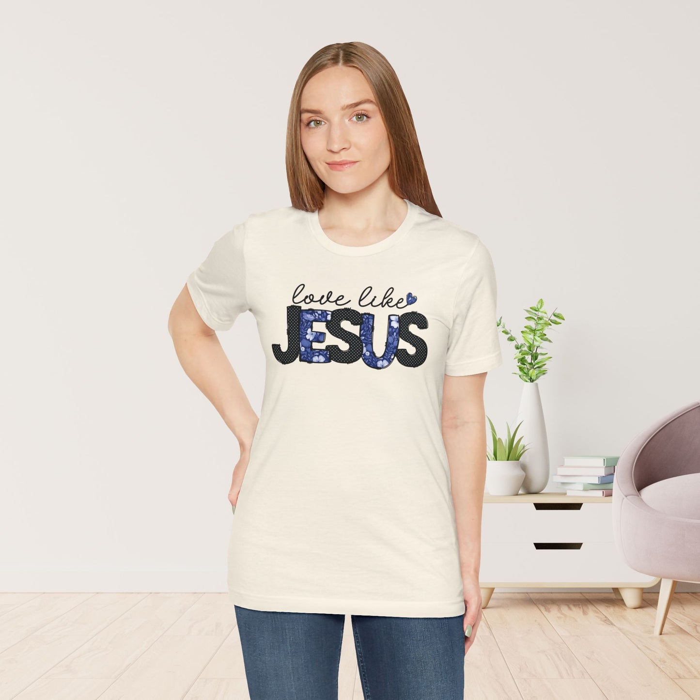 Love Like Jesus Soft Cotton Tee - Christian Shirt