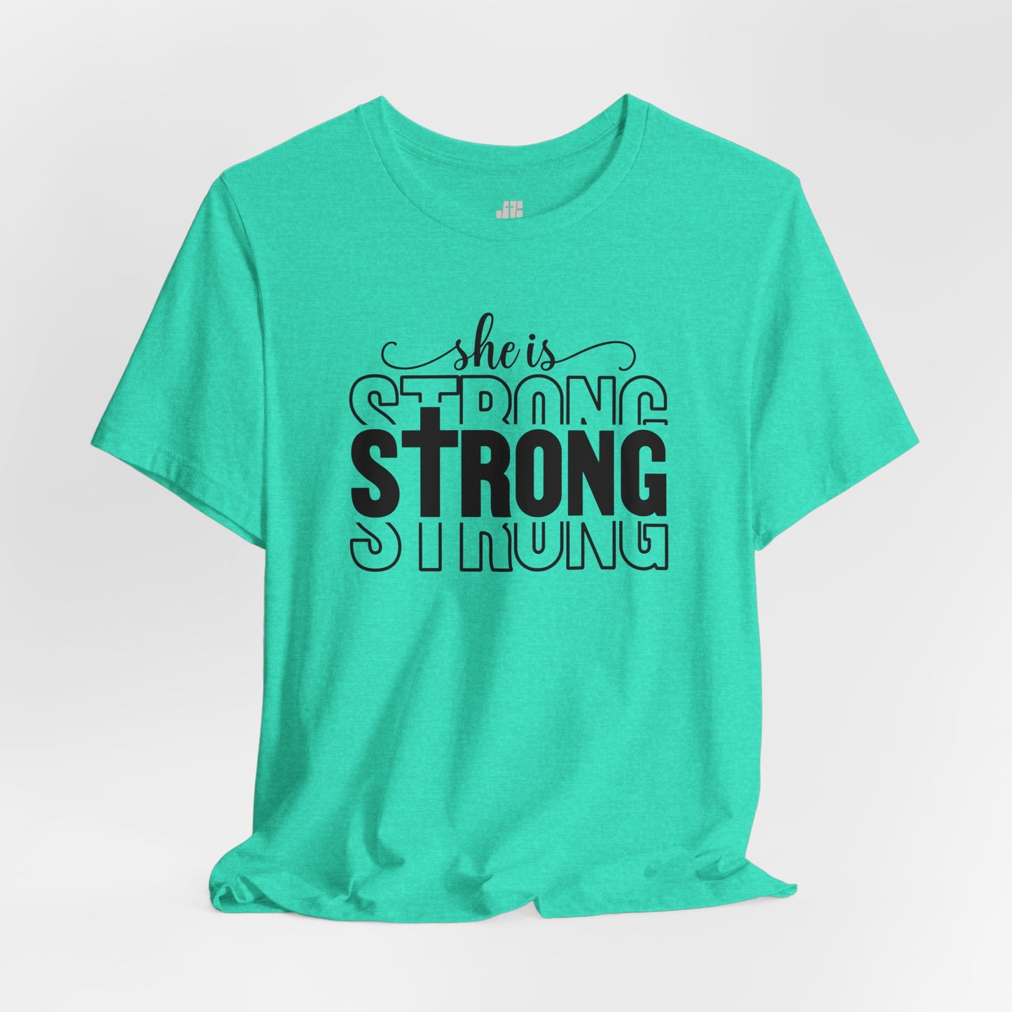 She is Strong Christian Soft Cotton Tee