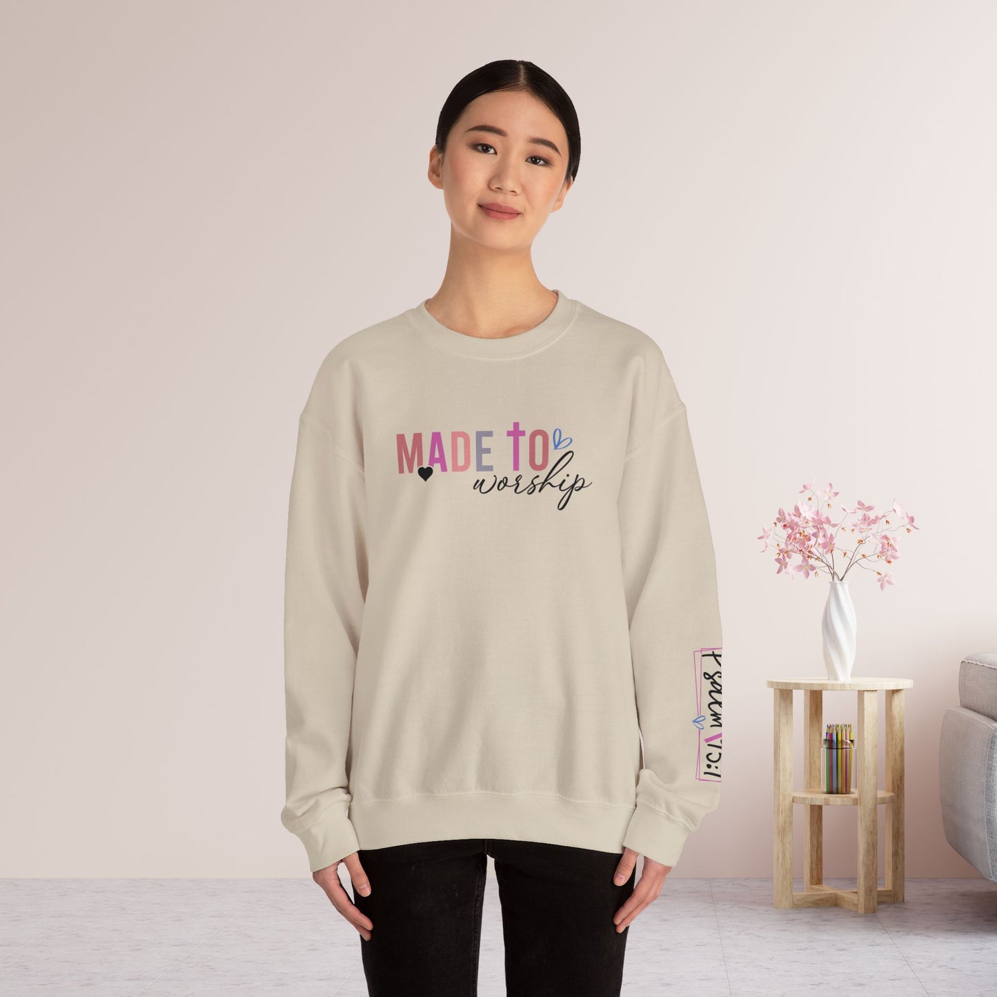 Made to Worship Christian Sweatshirt