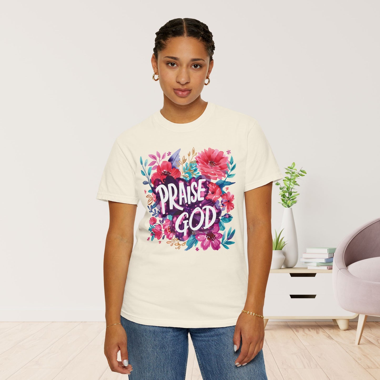 Praise God Women's Comfort Colors Tee