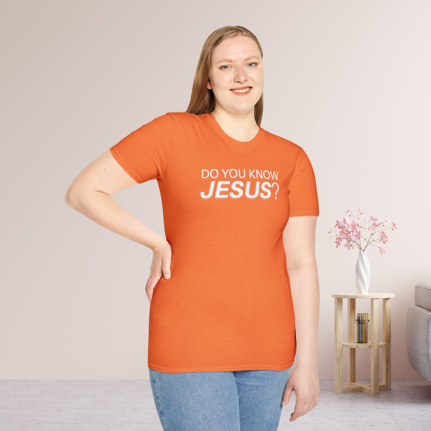 Do You Know Jesus Softstyle T-shirt - Trendy Christian T-shirt