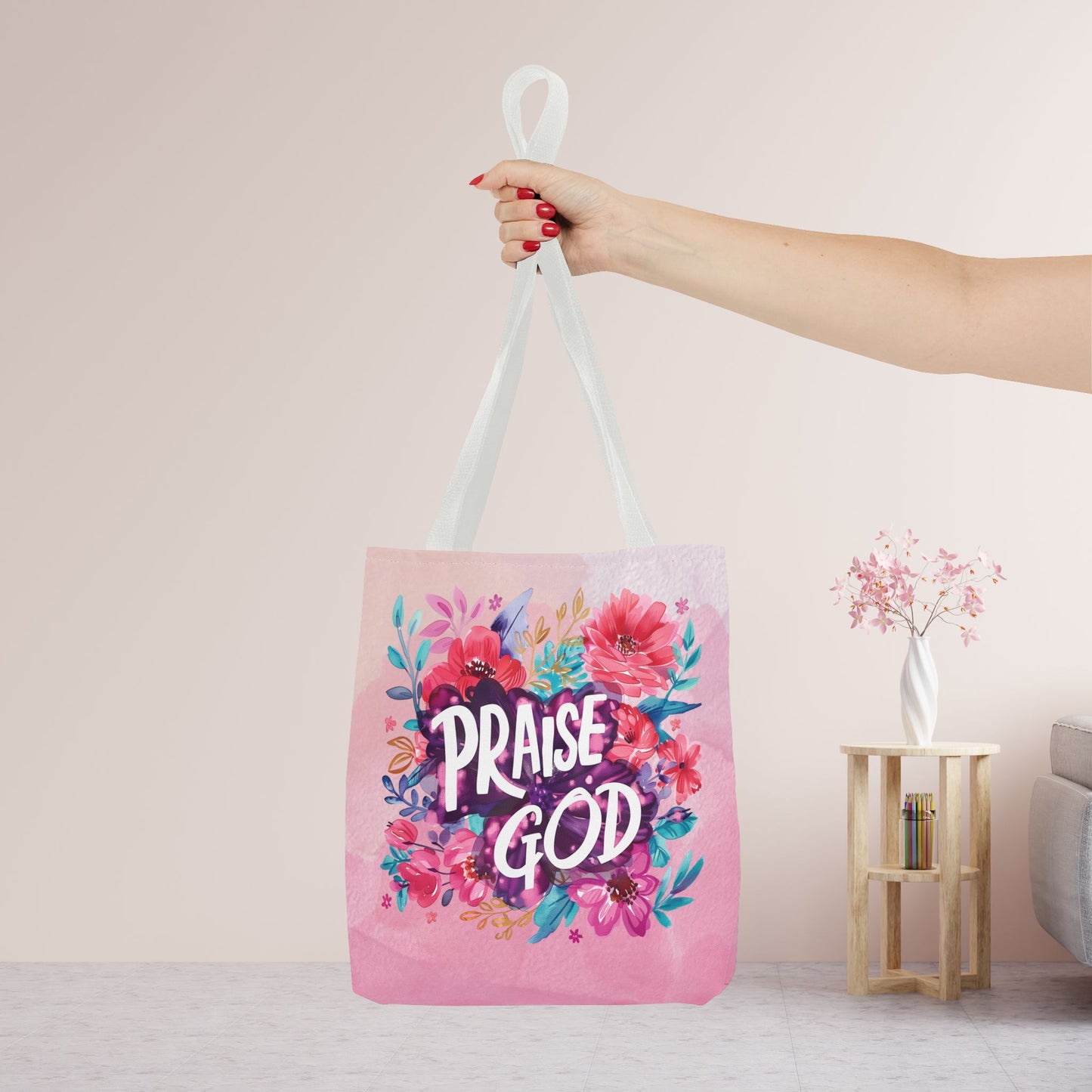 Praise God Tote Bag - Christian Tote Bag