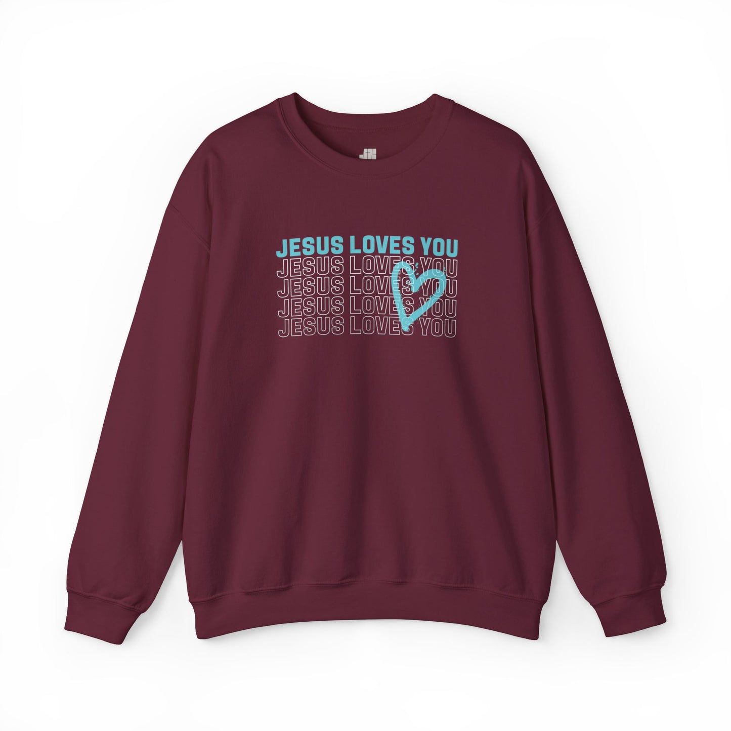 Unisex Jesus Loves You Crewneck Sweatshirt