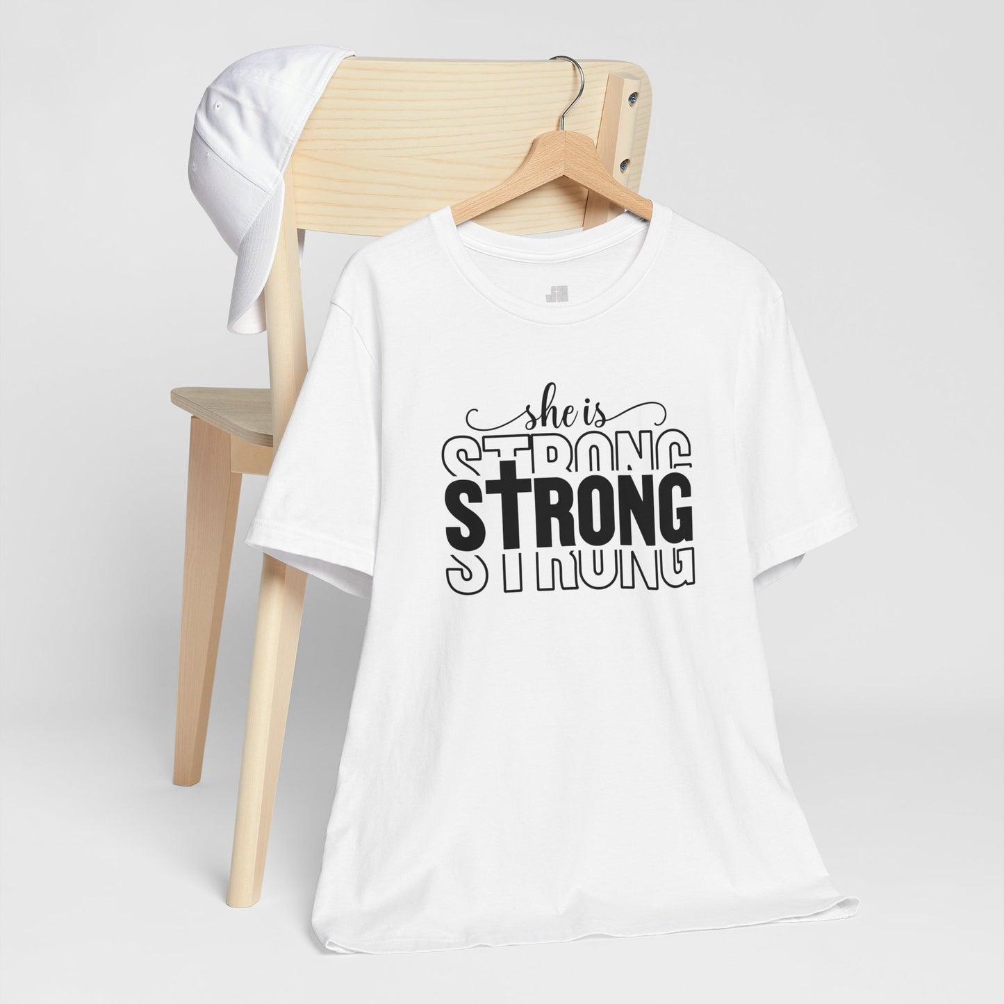 She is Strong Christian Soft Cotton Tee