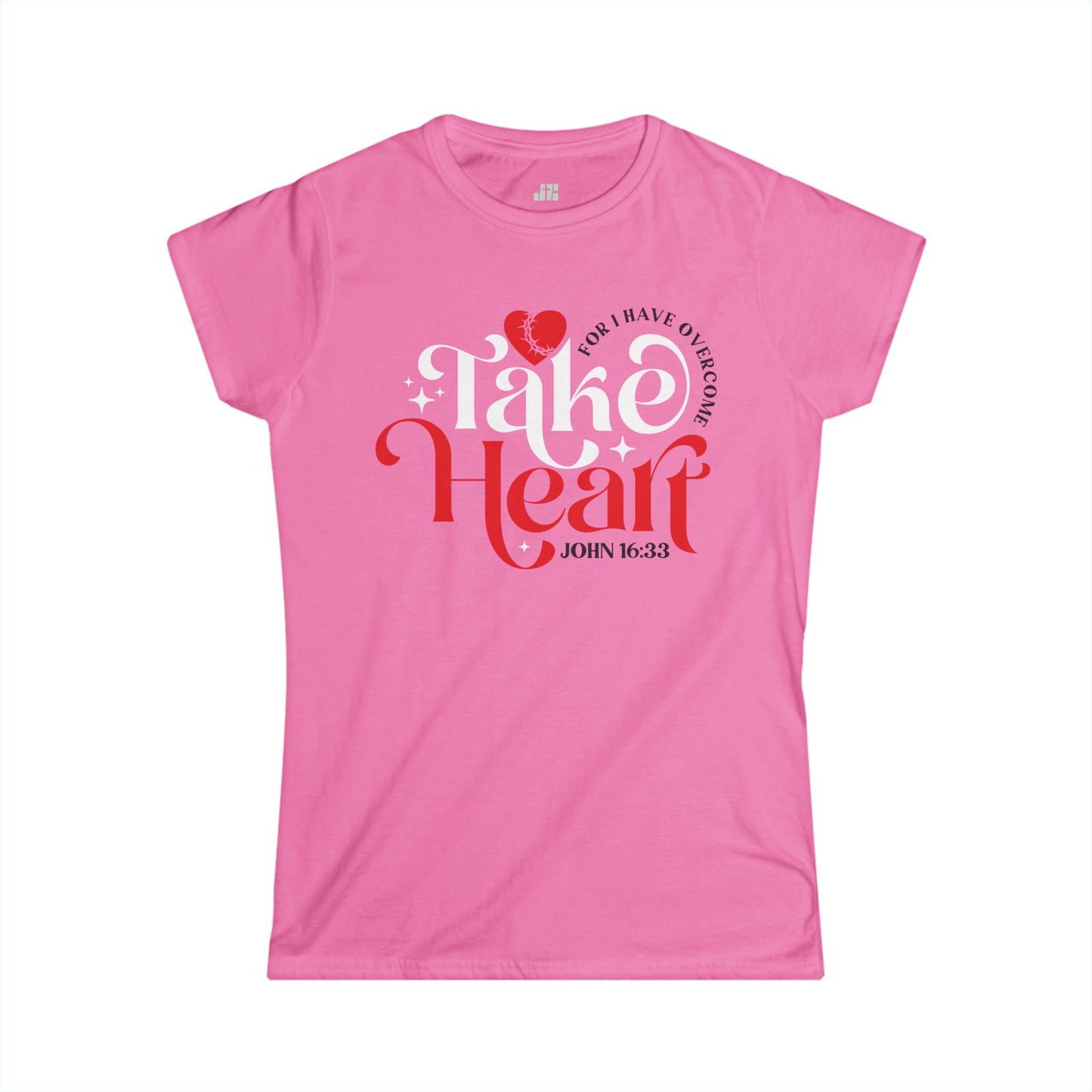 Christian Women's Take Heart Softstyle T-shirt