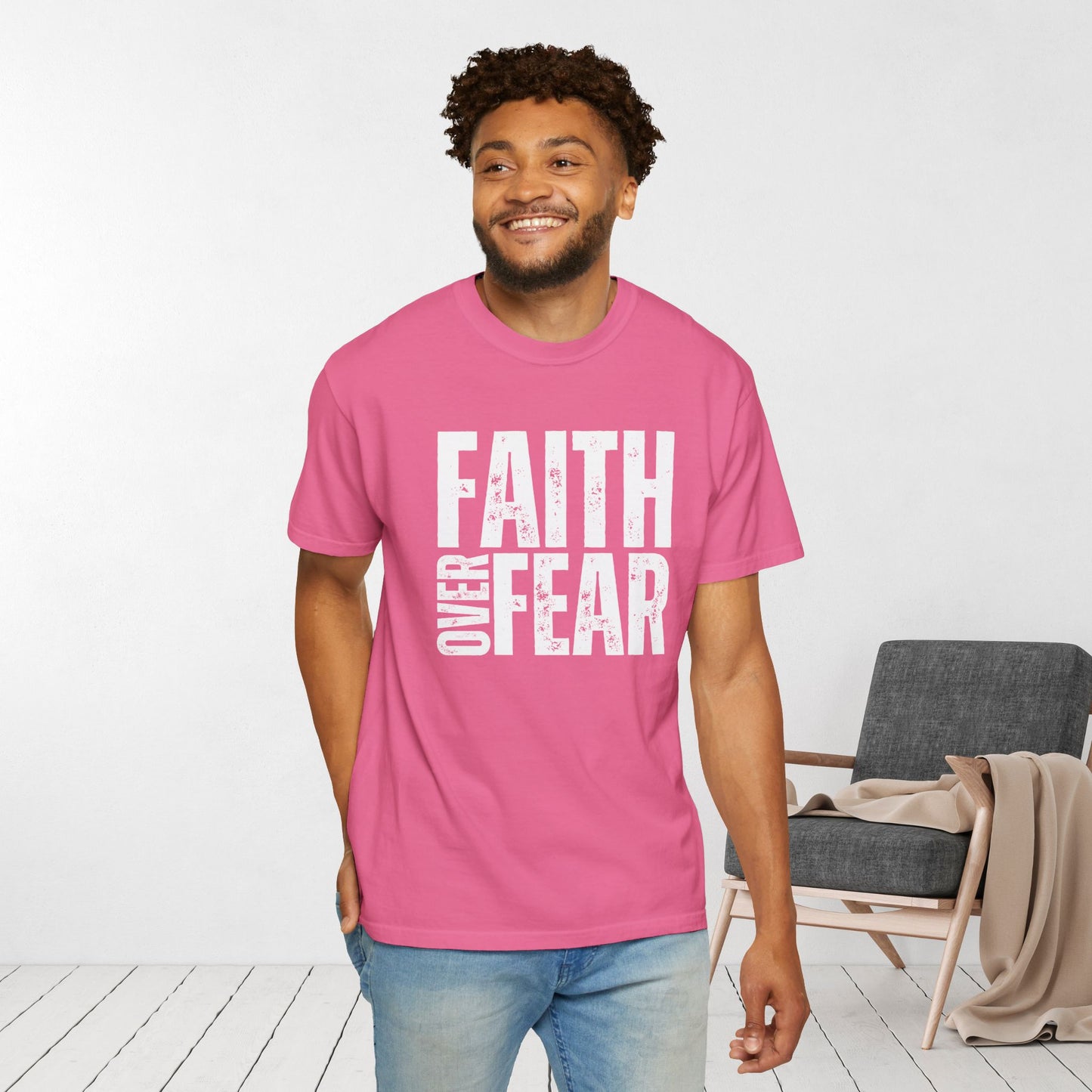 Comfort Colors Faith Over Fear Trendy Christian Shirt