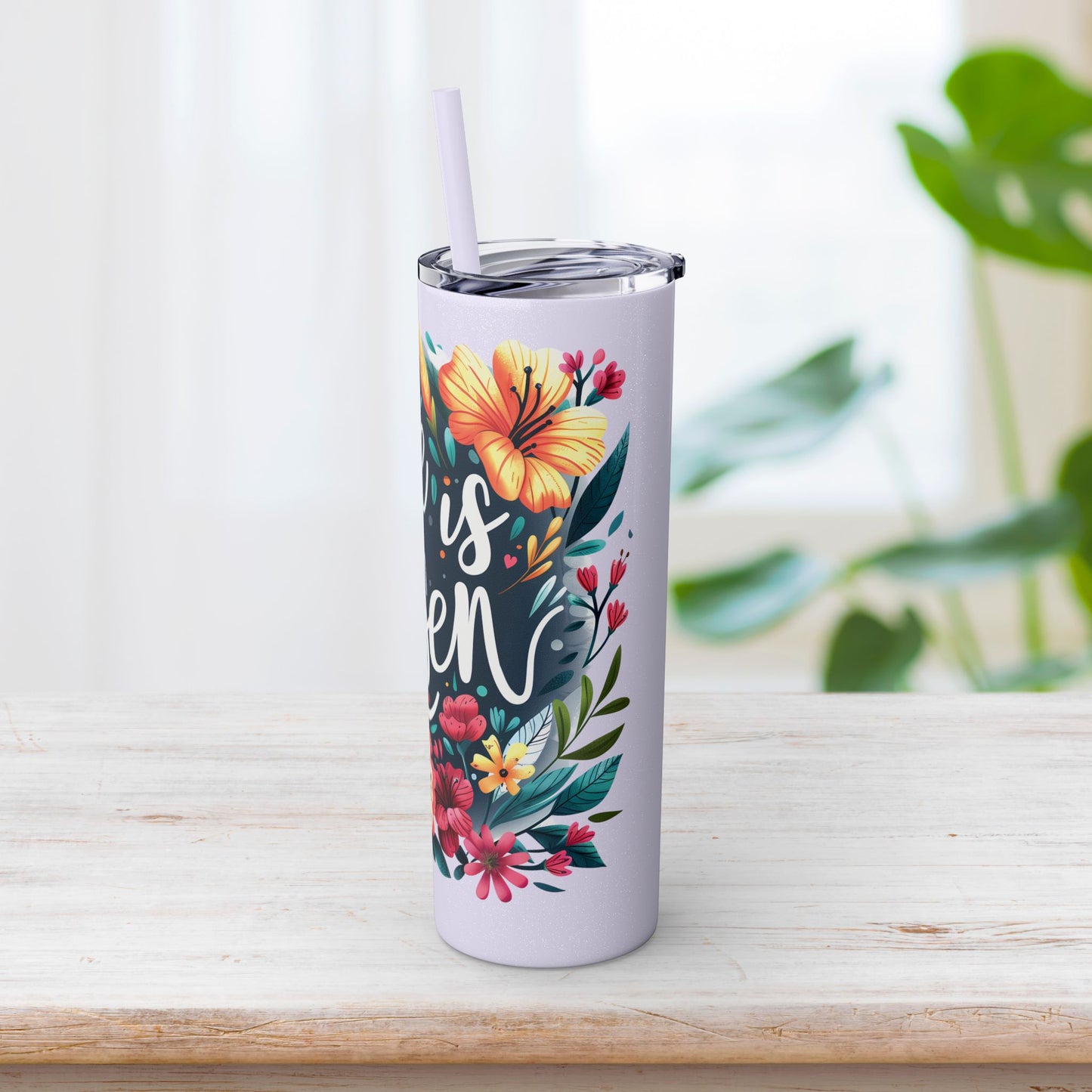 He is Risen Skinny Tumbler with Straw - 20oz