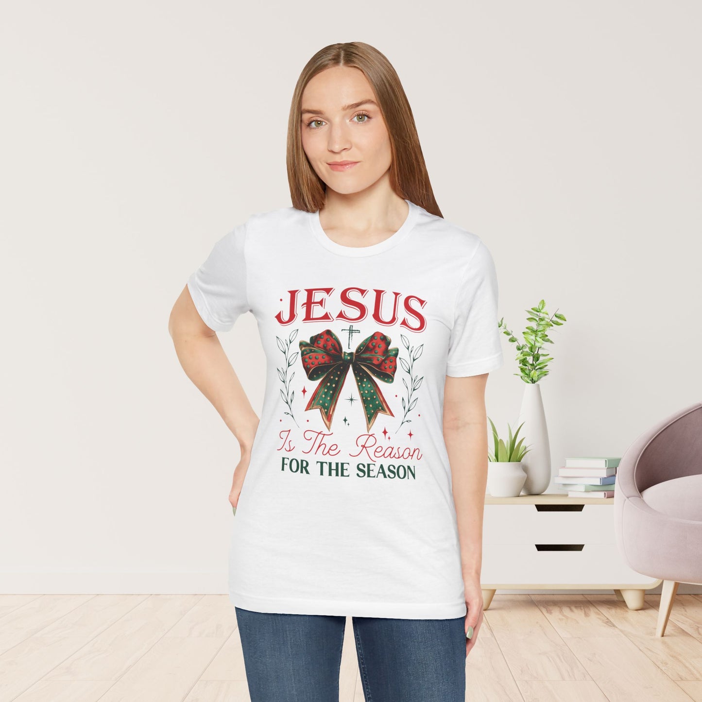 Jesus Is The Reason For The Season Soft Cotton Tee - Christian Christmas Shirt