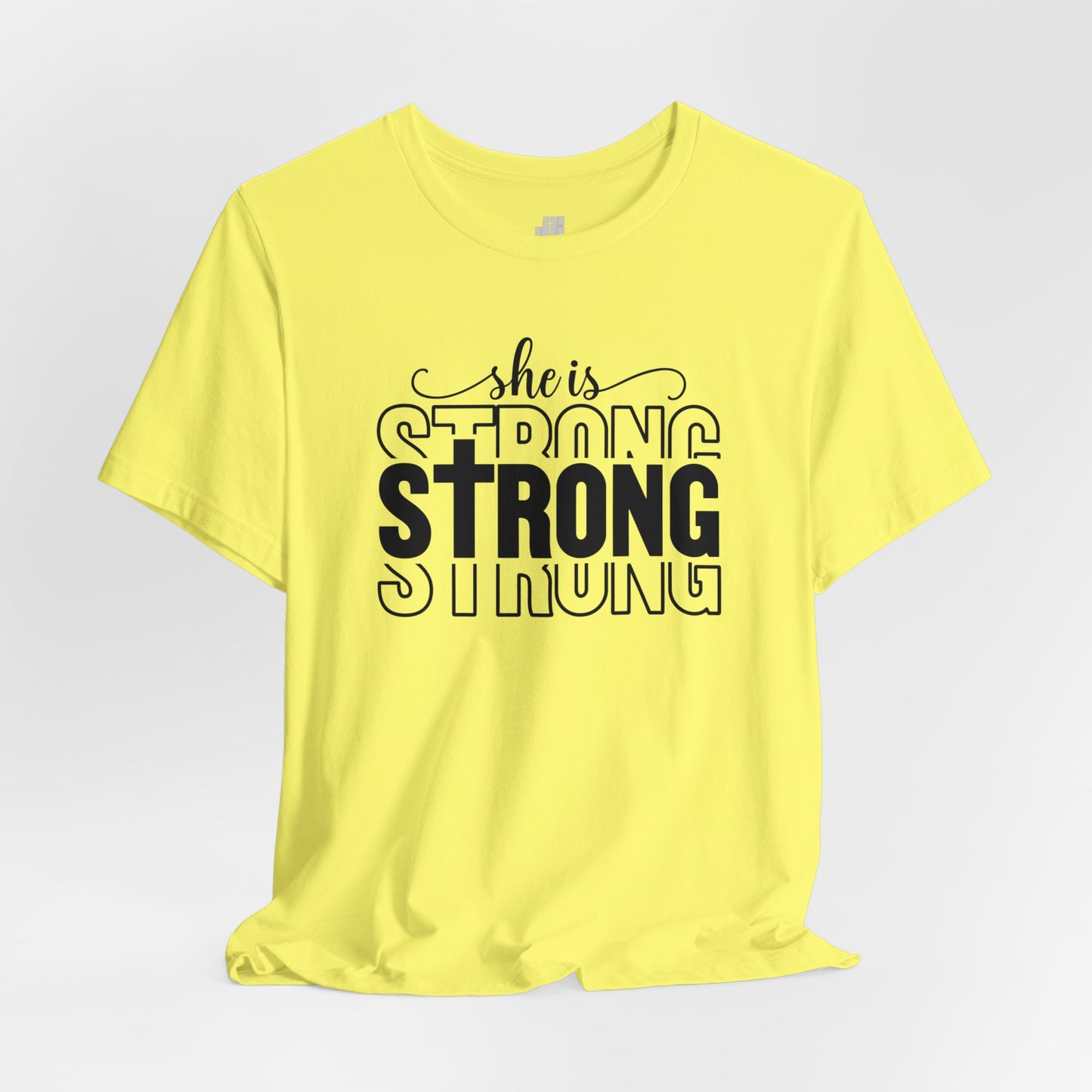 She is Strong Christian Soft Cotton Tee