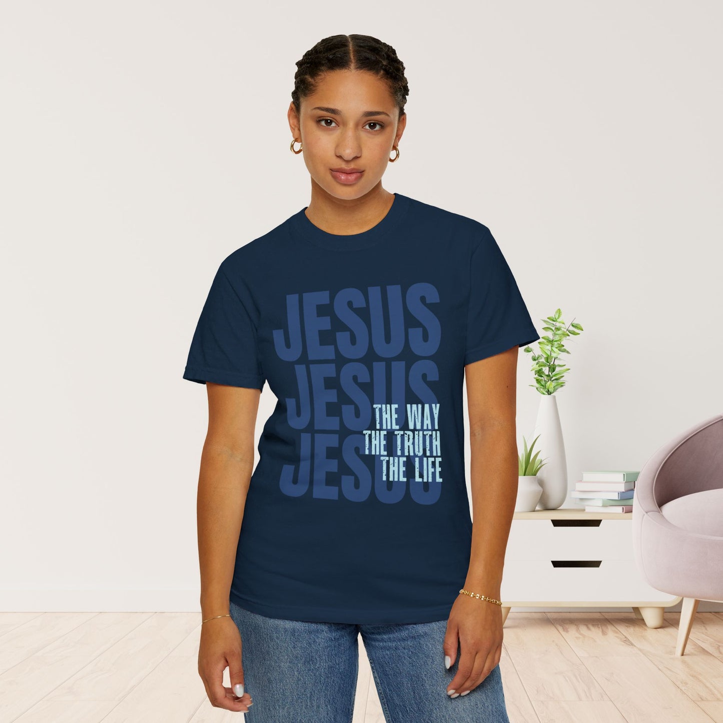 Comfort Colors Jesus Shirt - Bible Verse Shirt John 14:6