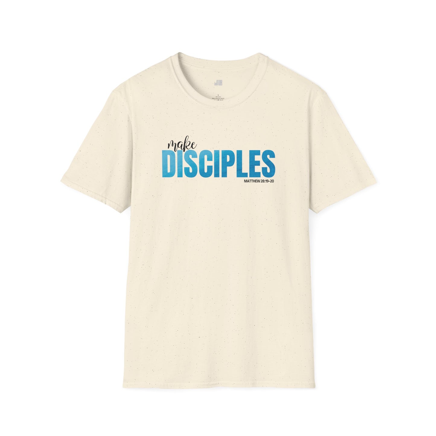 Make Disciples Softstyle T-Shirt - Matthew 28:19-20 Bible Verse Christian Tee