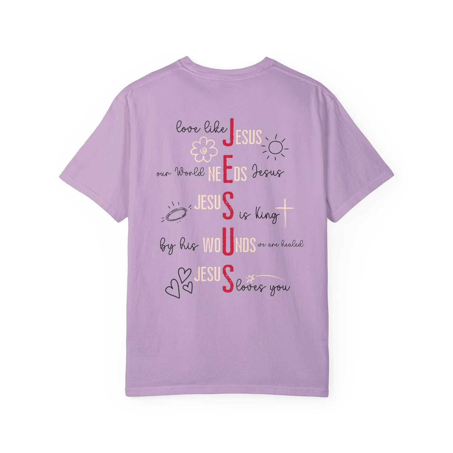 Women's Comfort Colors Jesus Doddle Drawing Shirt