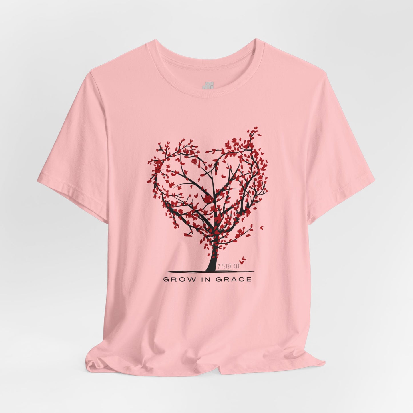 Grow in Grace Bible Verse Soft Cotton Tee