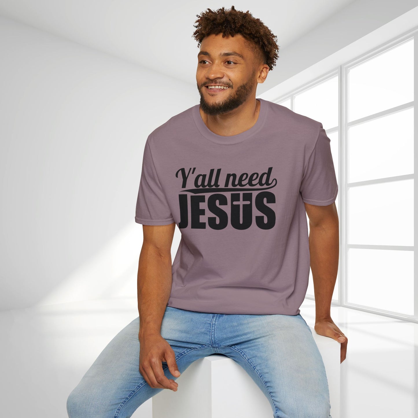 Y'all Need Jesus Softstyle T-shirt - Christian Shirt