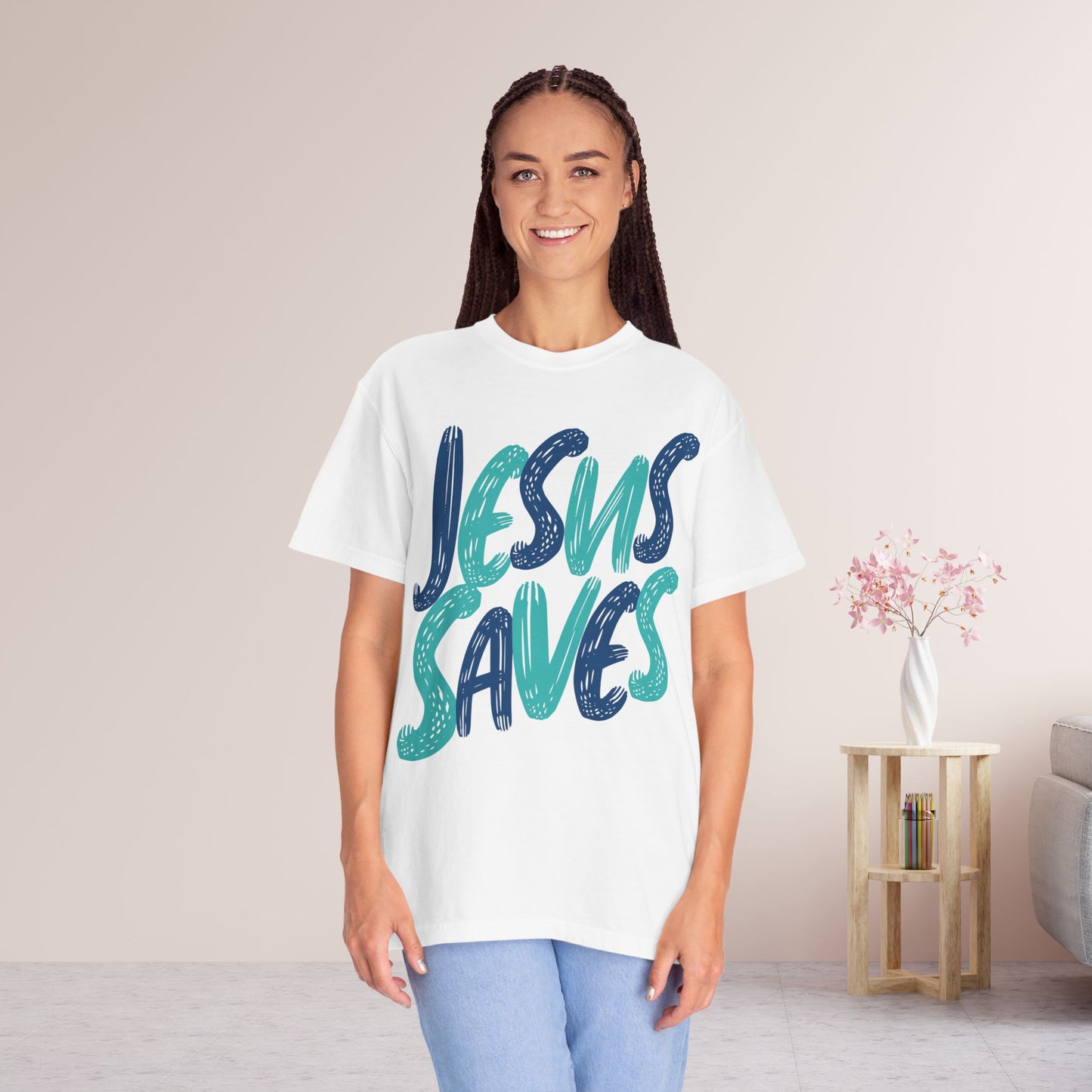 Unisex Jesus Saves Comfort Colors T-shirt