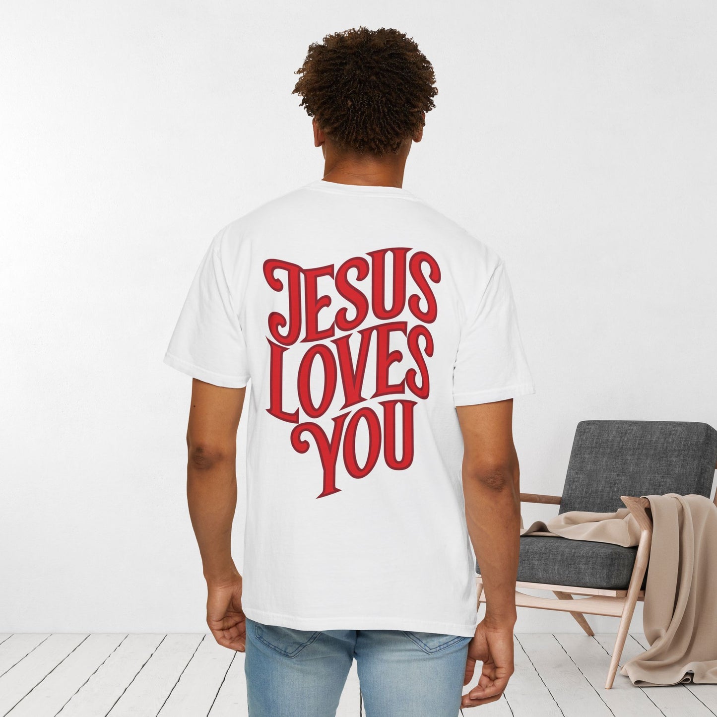 Unisex Jesus Loves You Comfort Colors Shirt