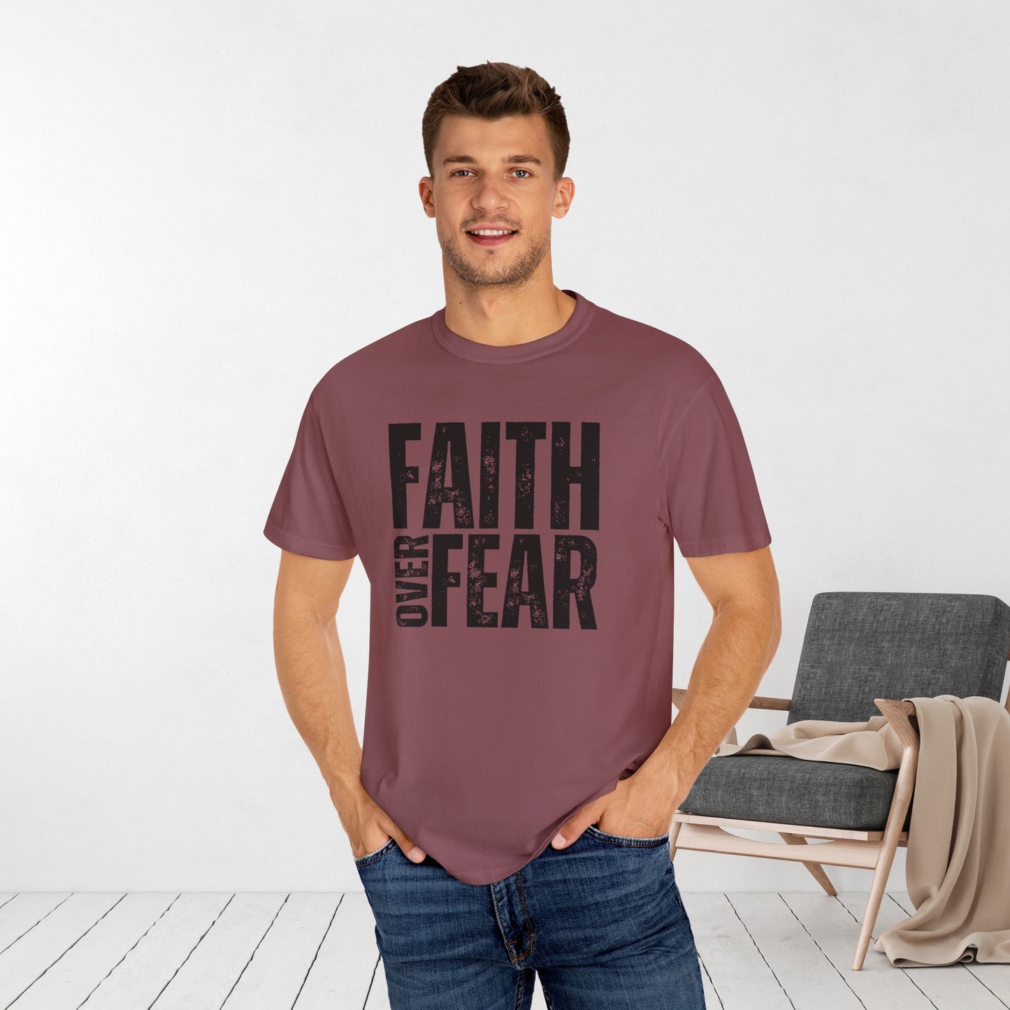 Comfort Colors Faith Over Fear Shirt Unisex Shirt