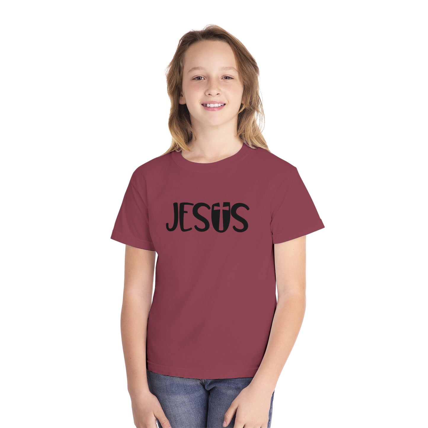 Jesus Comfort Colors Youth Christian T-shirt