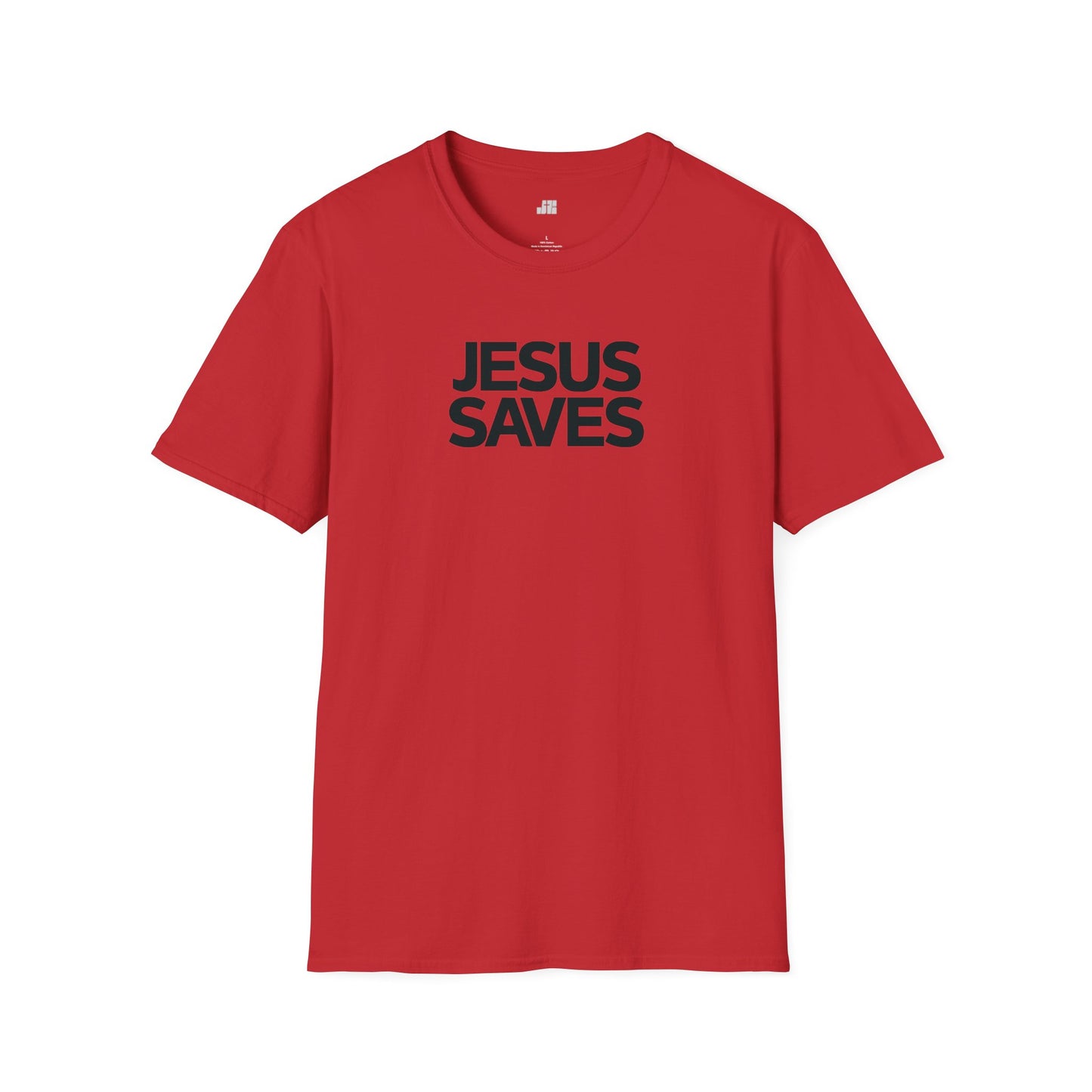 Unisex Jesus Saves Softstyle T-shirt - Acts 4:12 Bible Verse Christian Shirt