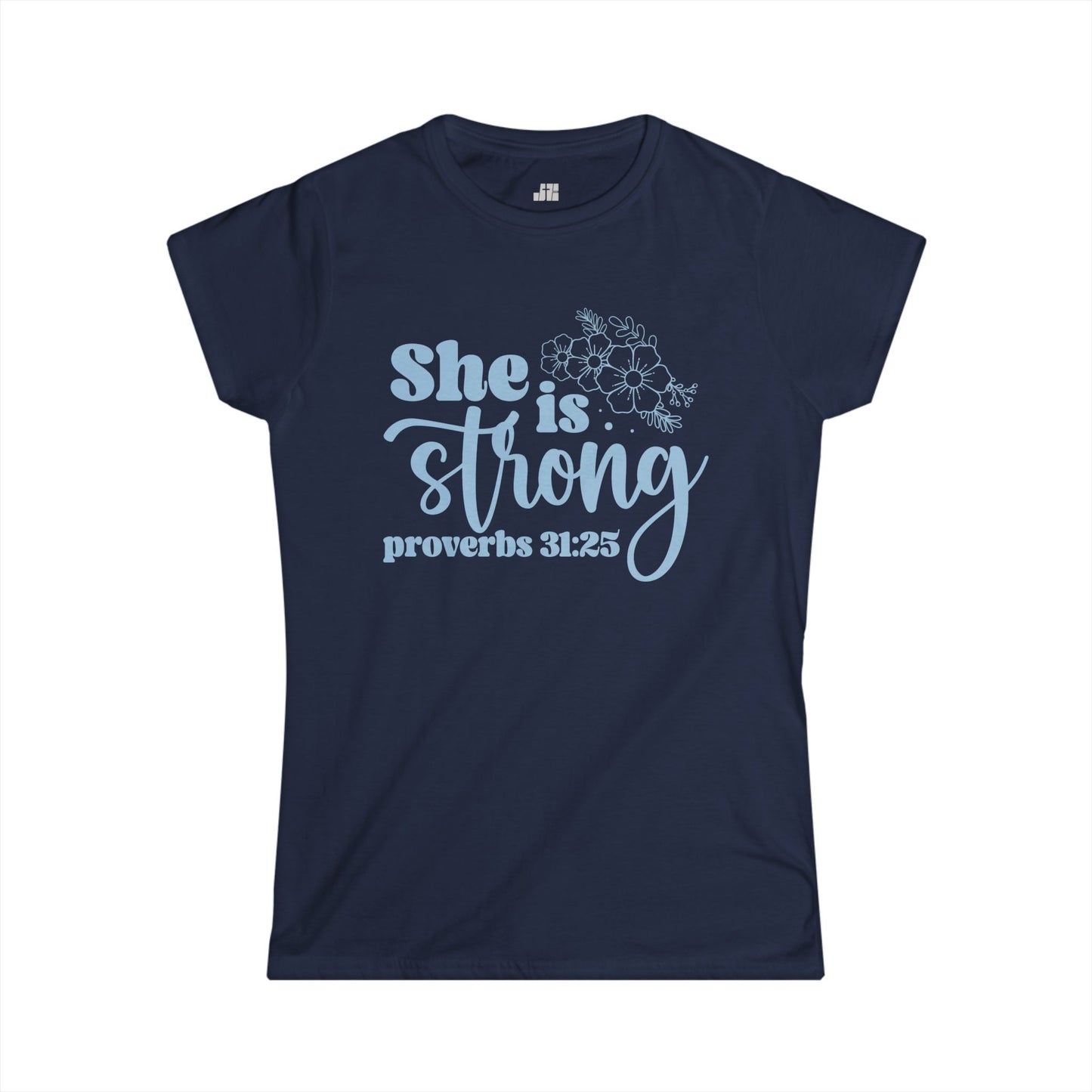 Christian Women's She Is Strong Softstyle T-shirt