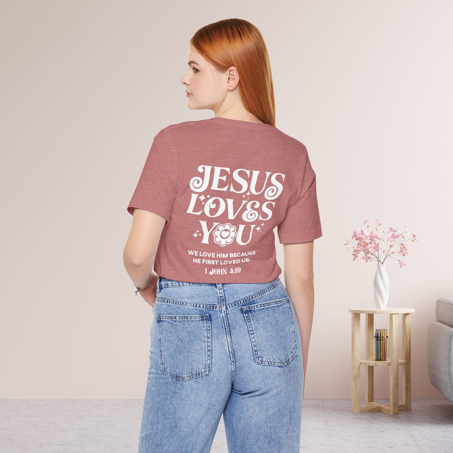 Jesus Loves You Soft Cotton Tee - Christian Tee