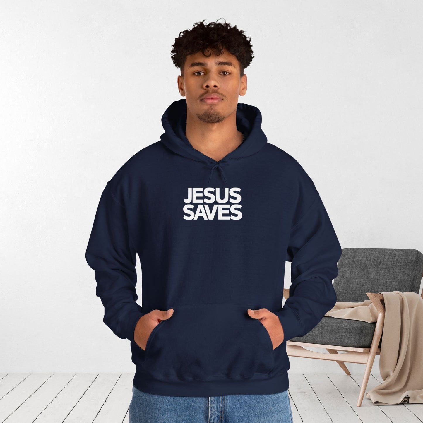 Unisex Jesus Saves Hoodie - Christian Hoodie