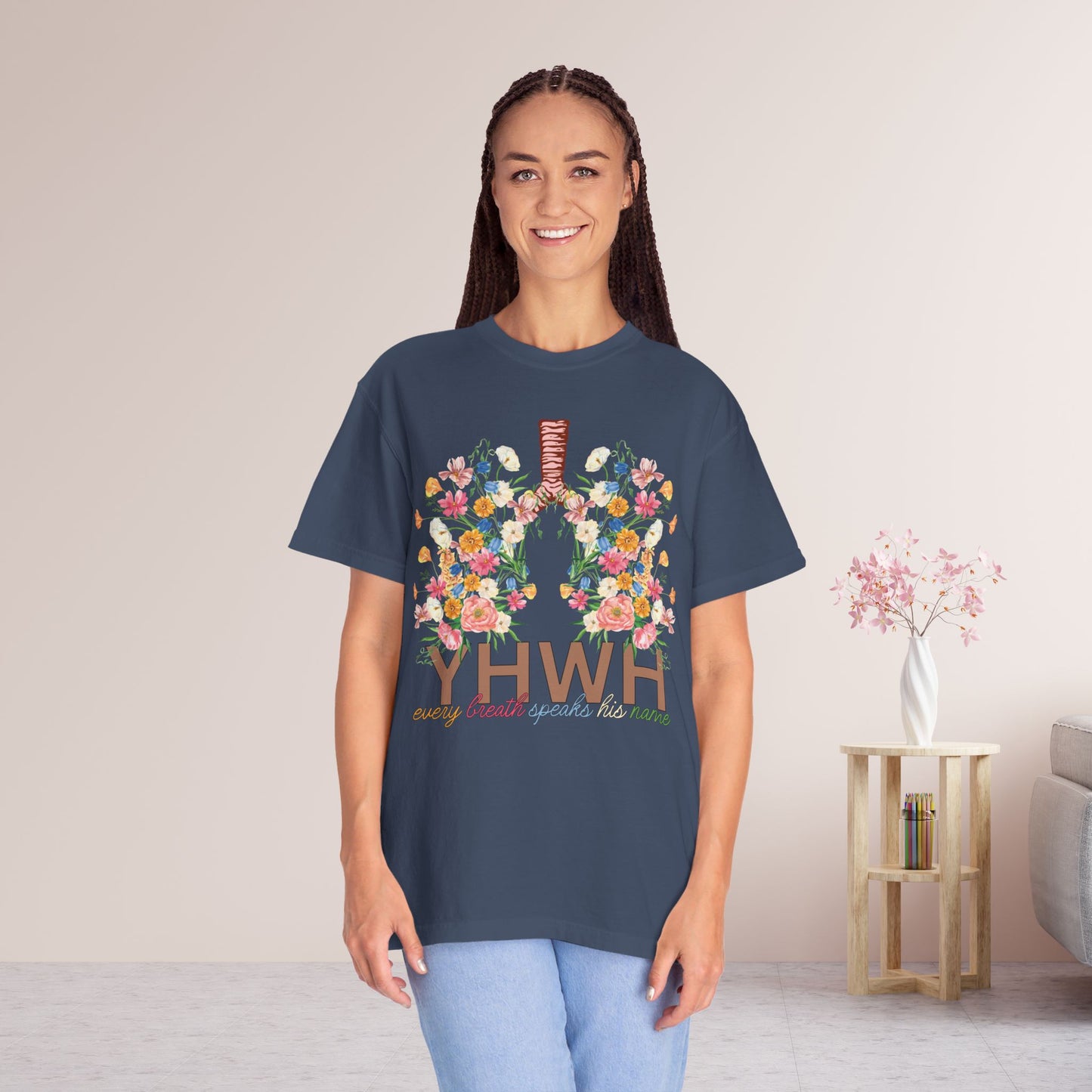 YHWH Every Breath Speaks His Name Comfort Colors T-shirt