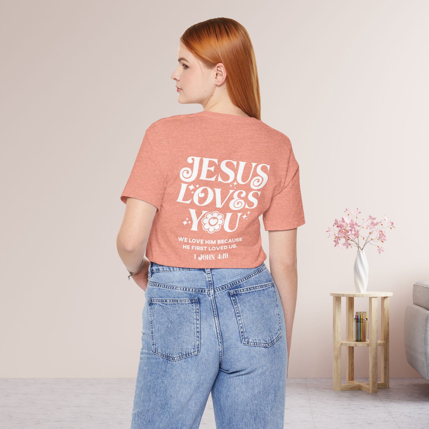 Jesus Loves You Soft Cotton Tee - Christian Tee