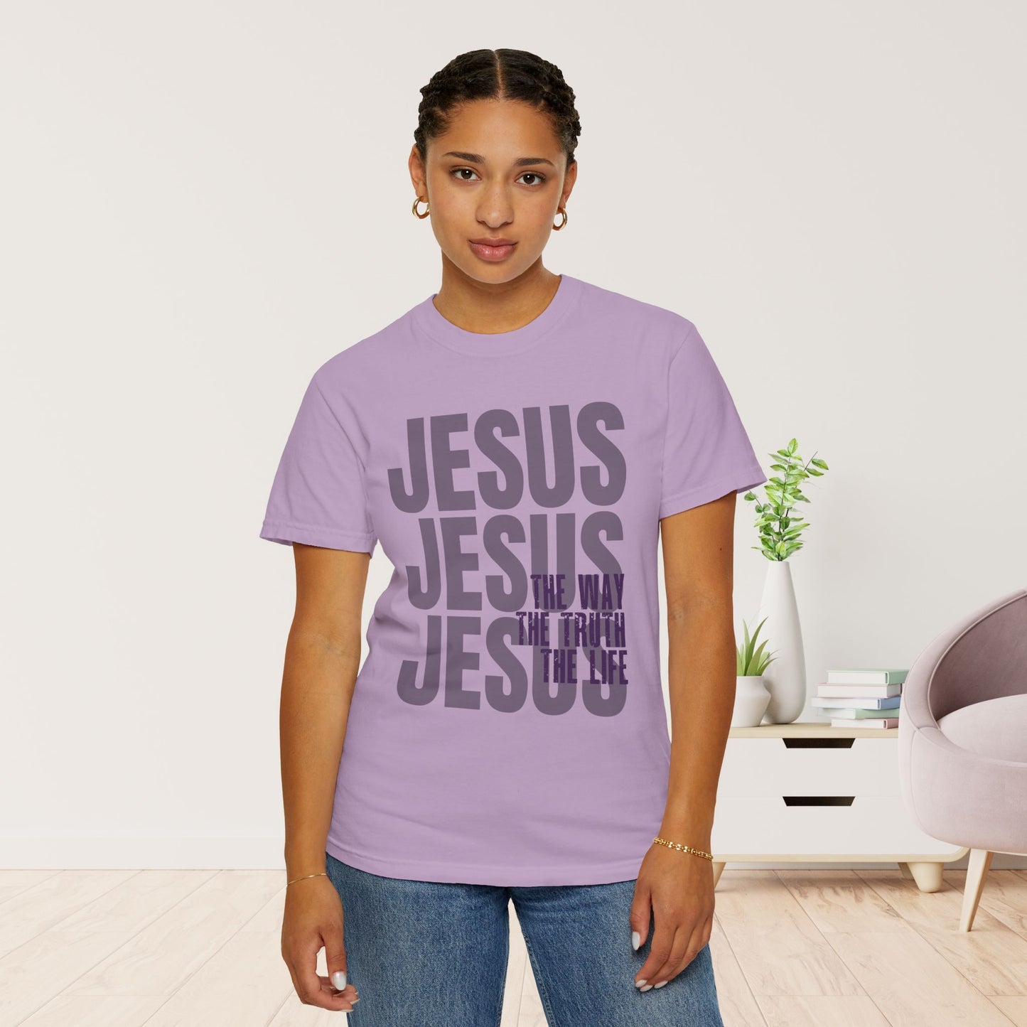 Comfort Colors Jesus Shirt - Bible Verse Shirt John 14:6