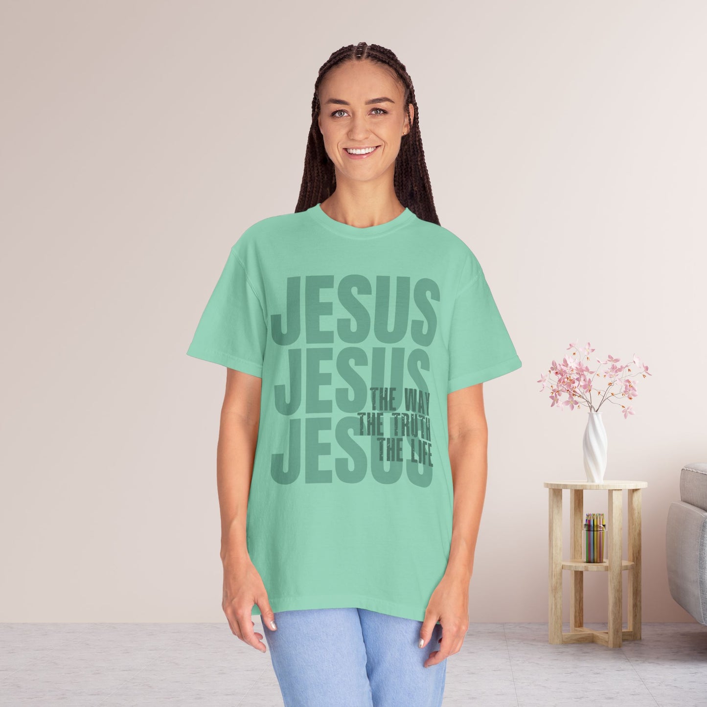 Comfort Colors Jesus Shirt - Bible Verse Shirt John 14:6