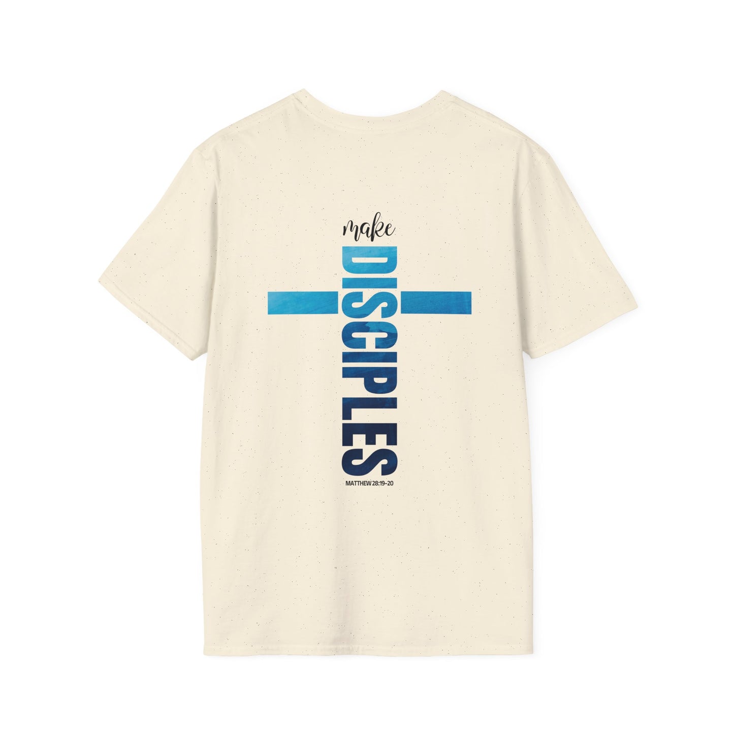 Make Disciples Softstyle T-Shirt - Matthew 28:19-20 Bible Verse Christian Tee