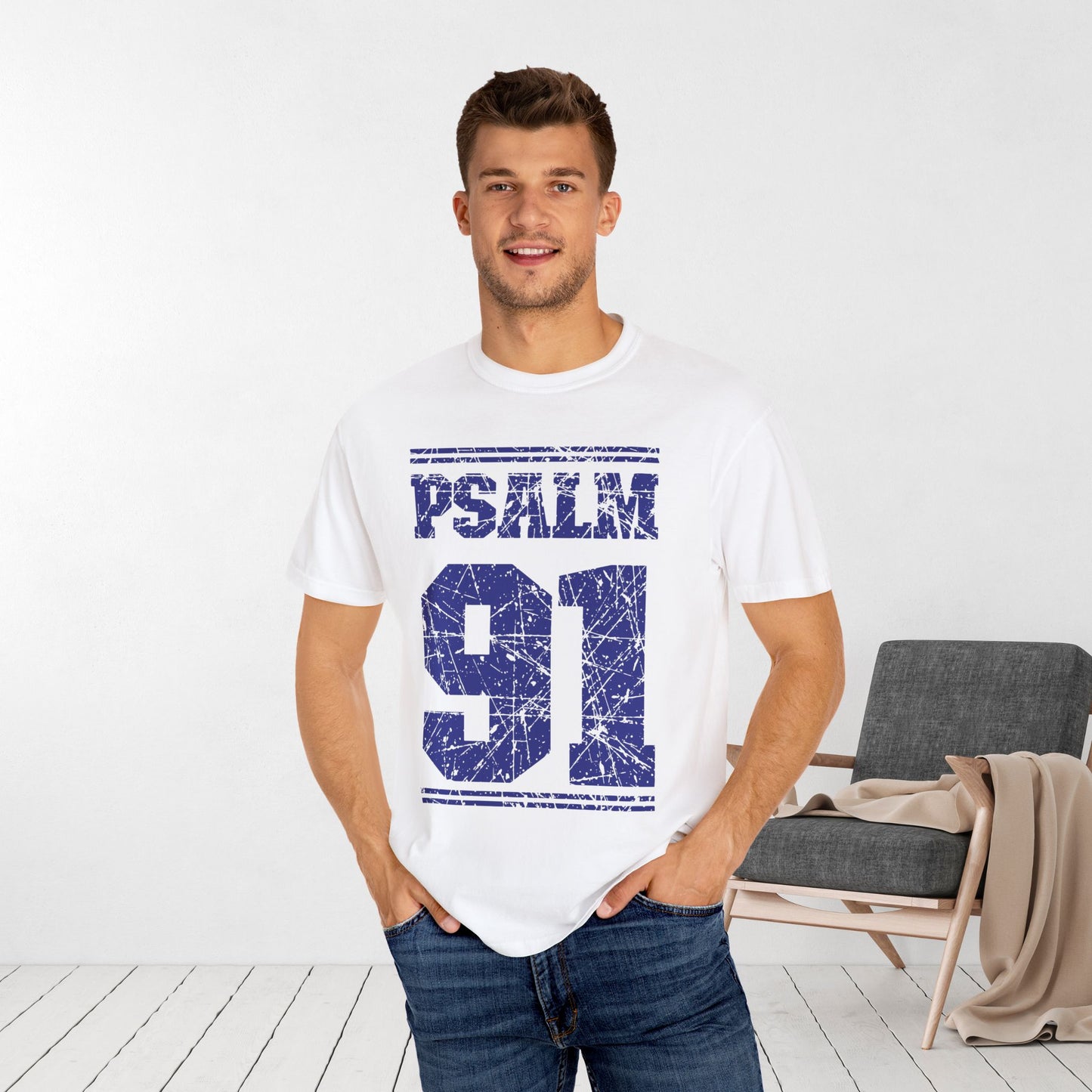 Psalm 91 Comfort Colors Christian Shirt