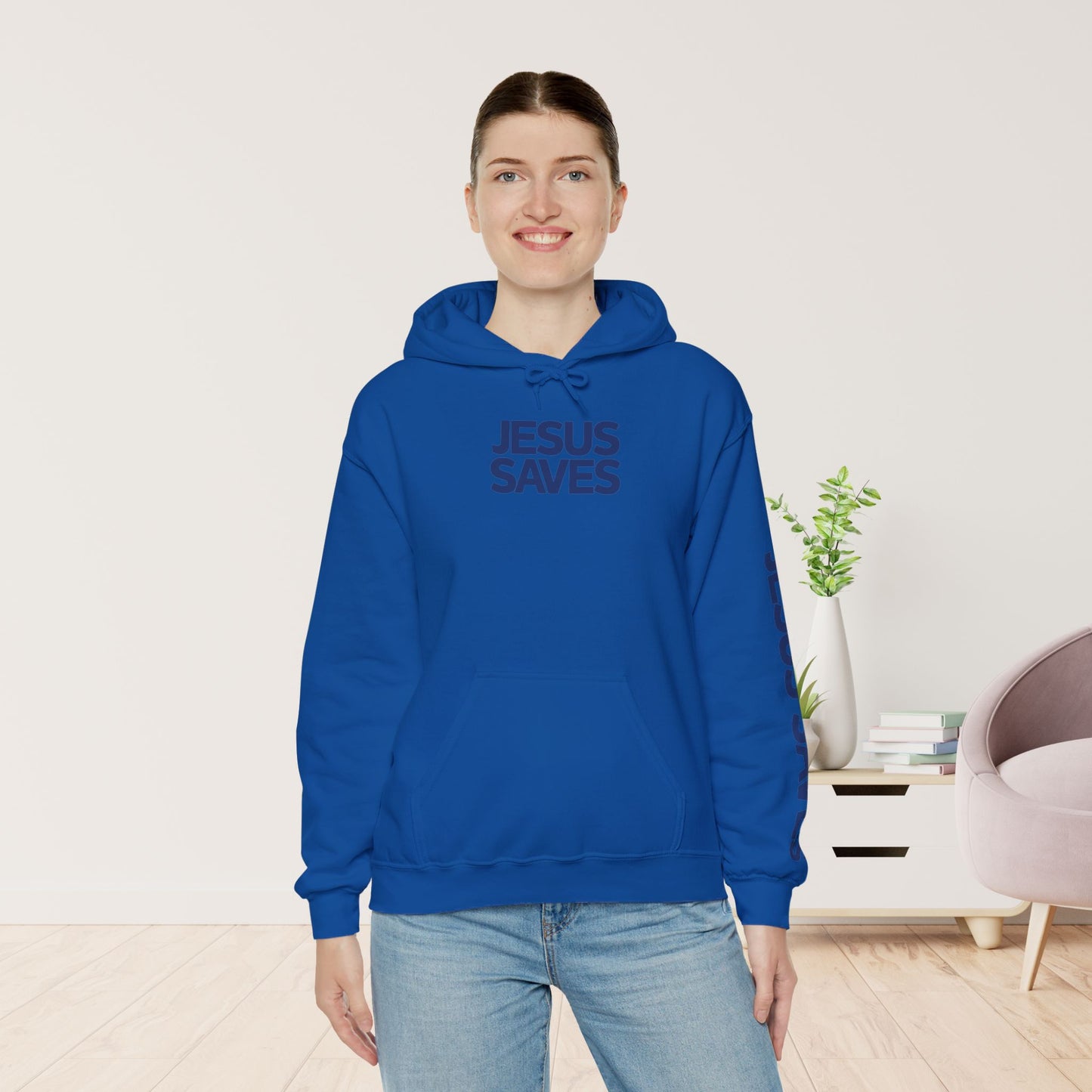 Jesus Saves Hoodie - Acts 4:12 Bible Verse Christian Hoodie