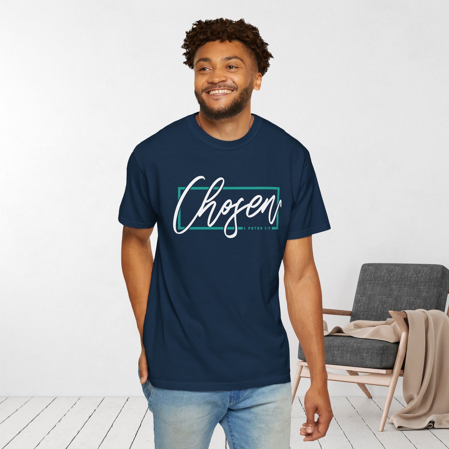 Chosen Shirt - 1 Peter 2:9 Bible Verse Comfort Colors Shirt