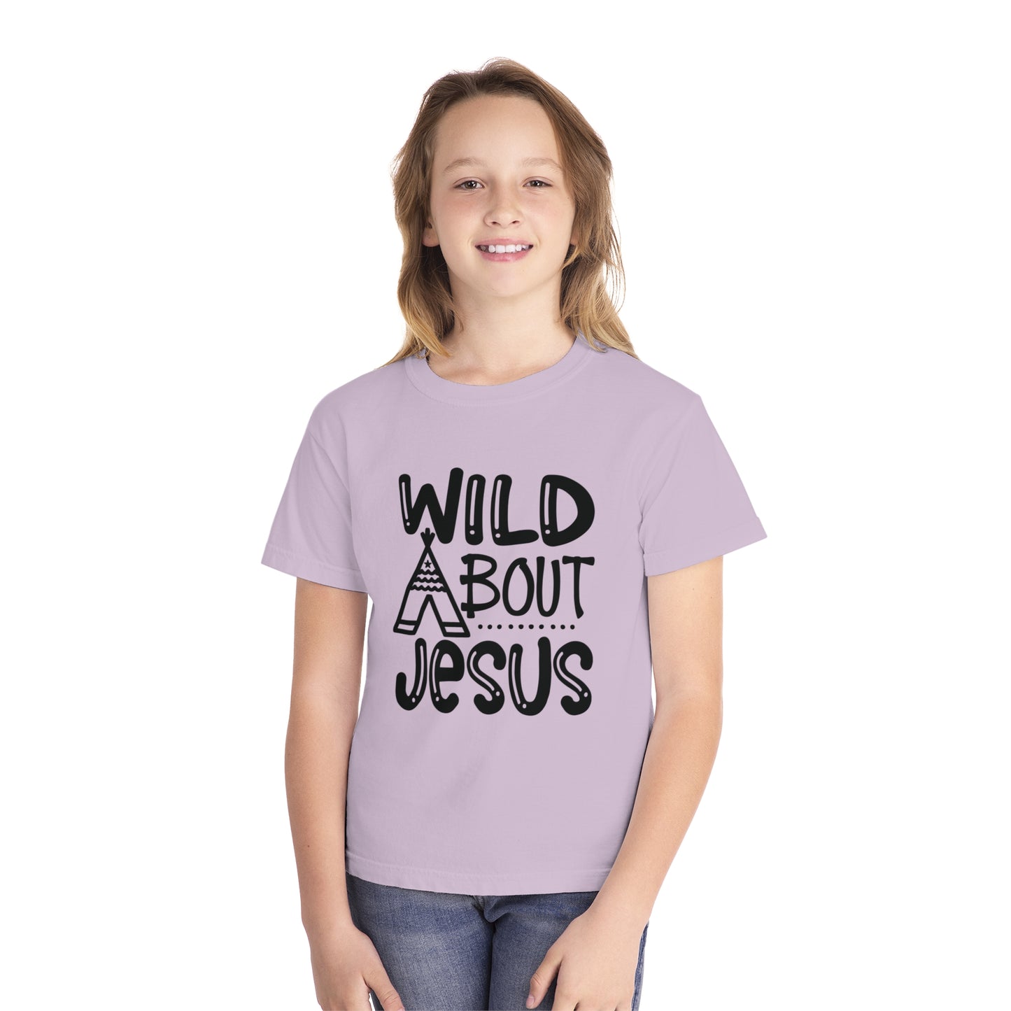 Wild About Jesus Comfort Colors Youth Christian T-shirt