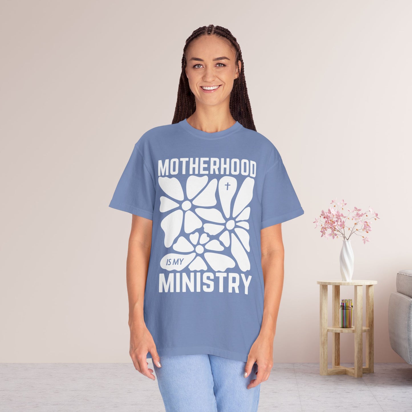 Motherhood is My Ministry Comfort Colors Tee