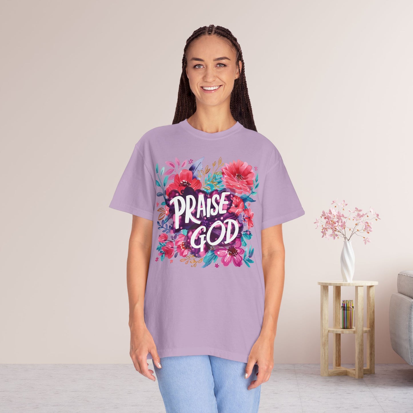 Praise God Women's Comfort Colors Tee