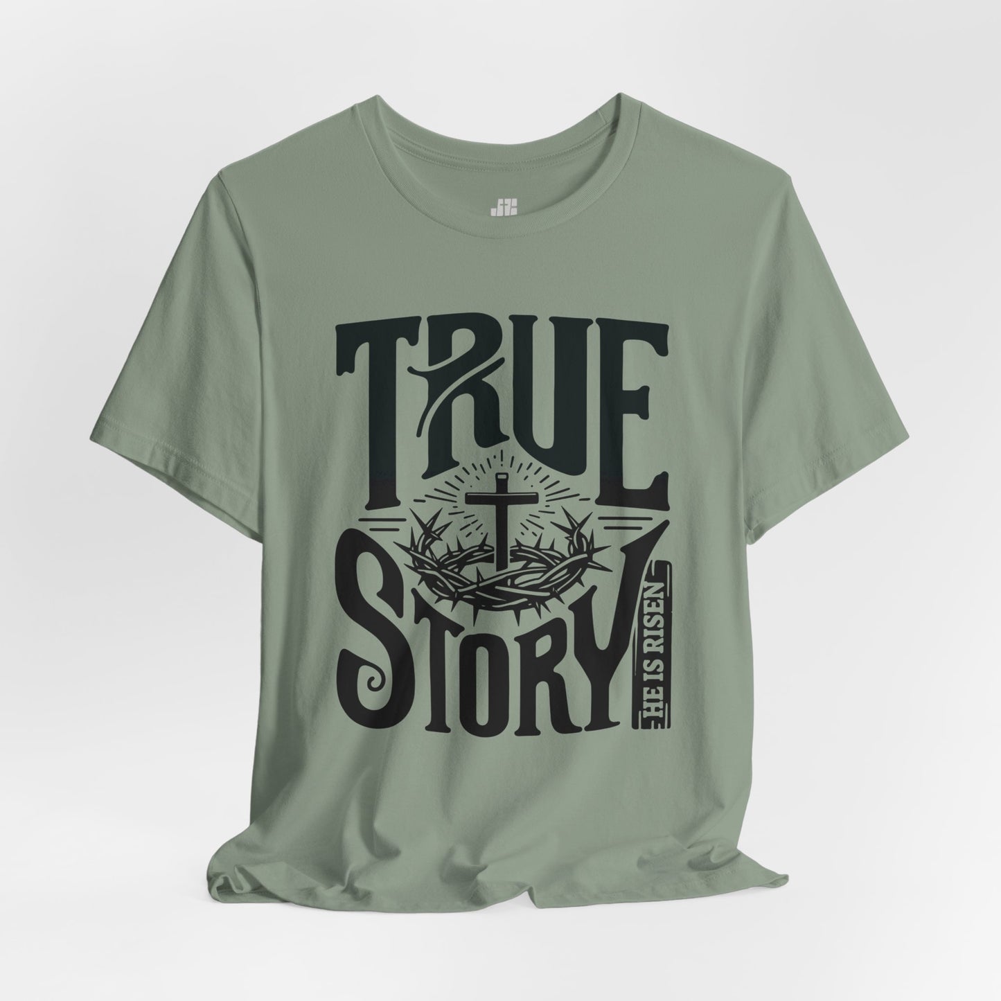 True Story He is Risen Christian Soft Cotton Tee - Easter Shirt